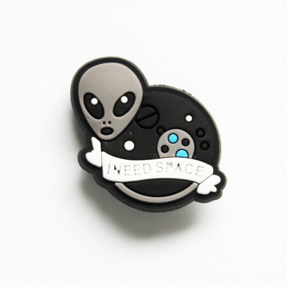 "I Need Space" Croc Charm